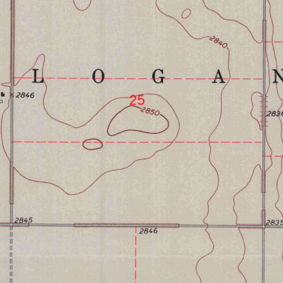United States Geological Survey Pierceville NE, KS (1968, 24000-Scale) digital map