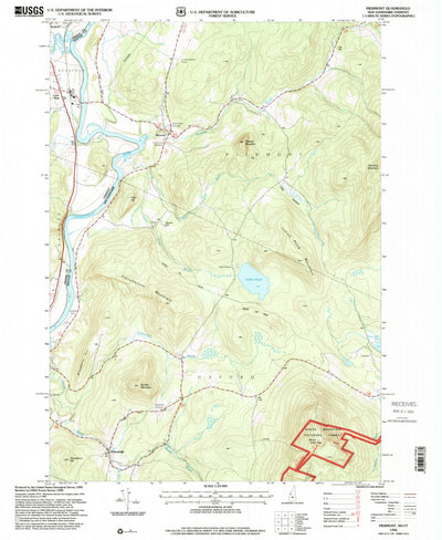 United States Geological Survey Piermont, NH-VT (1996, 24000-Scale) digital map