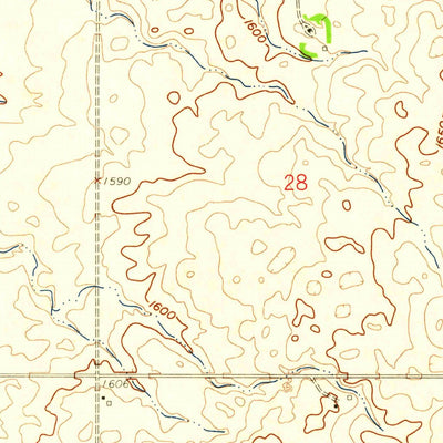 United States Geological Survey Pierpont, SD (1958, 24000-Scale) digital map