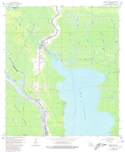 United States Geological Survey Pierre Part, LA (1966, 24000-Scale) digital map