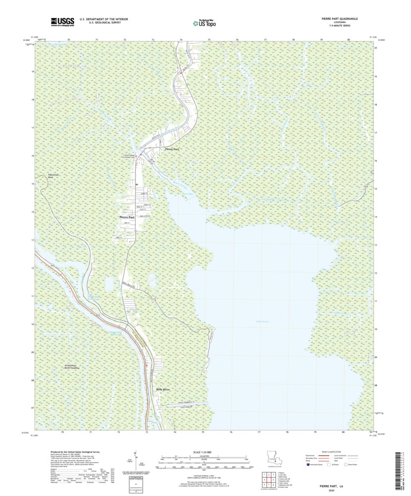 Pierre Reece Maps Pierre Part, LA (2020, 24000-Scale) Map by United States Geological ...