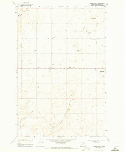 United States Geological Survey Piersol Hills, WA (1968, 24000-Scale) digital map