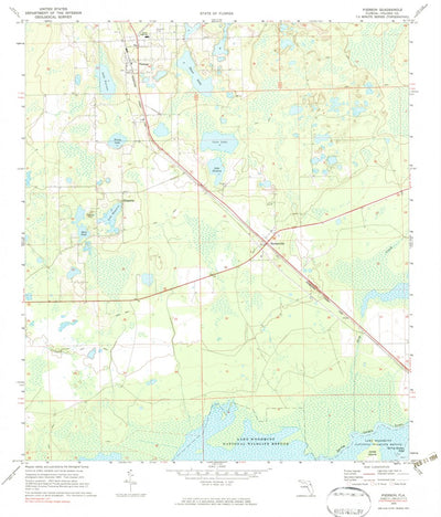 United States Geological Survey Pierson, FL (1970, 24000-Scale) digital map