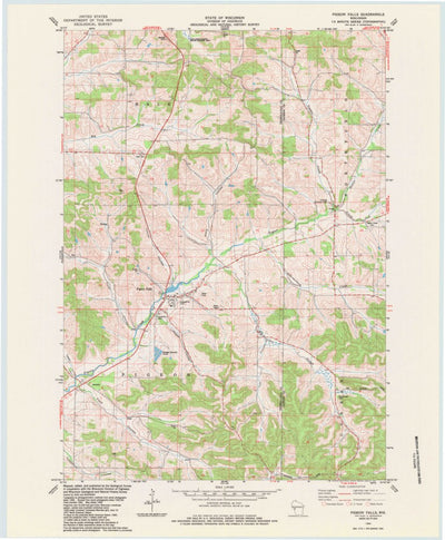United States Geological Survey Pigeon Falls, WI (1984, 24000-Scale) digital map