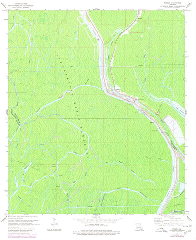 United States Geological Survey Pigeon, LA (1969, 24000-Scale) digital map