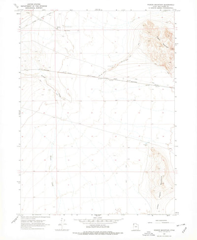 United States Geological Survey Pigeon Mountain, UT (1967, 24000-Scale) digital map