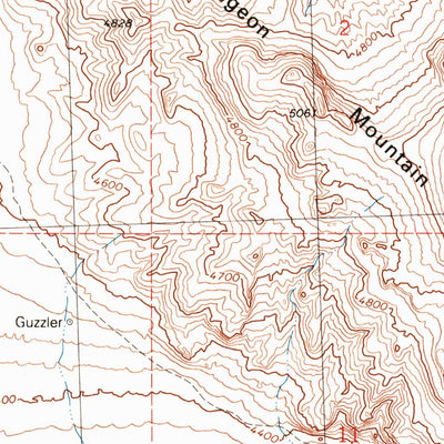 United States Geological Survey Pigeon Mountain, UT (1991, 24000-Scale) digital map