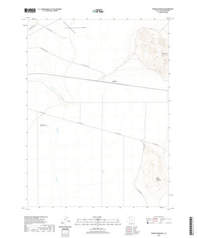 United States Geological Survey Pigeon Mountain, UT (2020, 24000-Scale) digital map