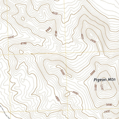 United States Geological Survey Pigeon Mountain, UT (2020, 24000-Scale) digital map