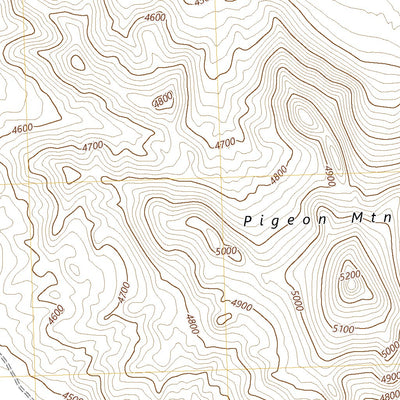 United States Geological Survey Pigeon Mountain, UT (2023, 24000-Scale) digital map