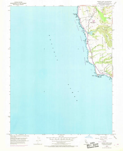 United States Geological Survey Pigeon Point, CA (1955, 24000-Scale) digital map