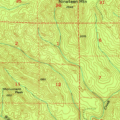 United States Geological Survey Pigeon Springs, WA (1953, 62500-Scale) digital map
