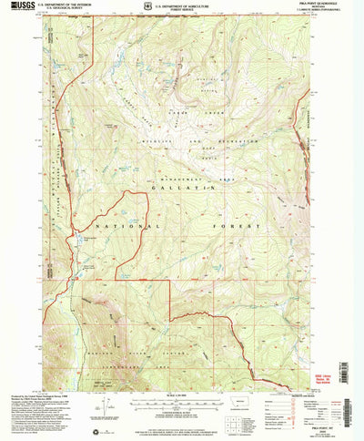 United States Geological Survey Pika Point, MT (2000, 24000-Scale) digital map