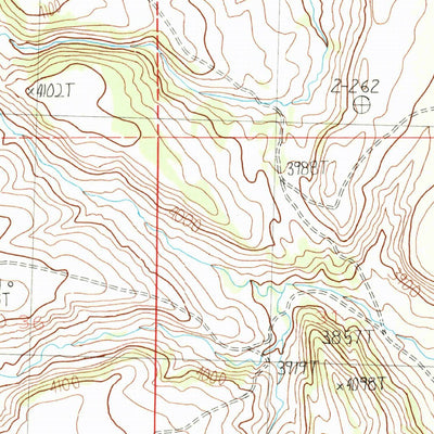 United States Geological Survey Pike Creek Hills West, MT (1986, 24000-Scale) digital map