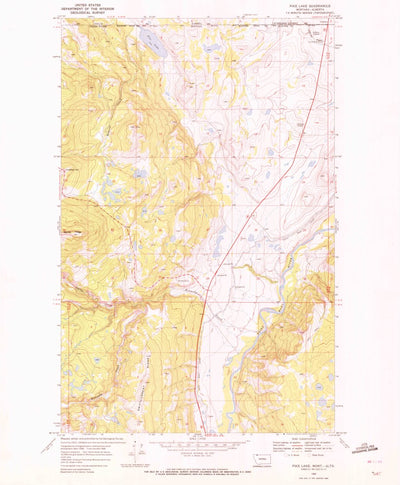 United States Geological Survey Pike Lake, MT (1968, 24000-Scale) digital map
