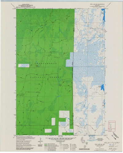 United States Geological Survey Pike Lake SE, WI (1971, 24000-Scale) digital map