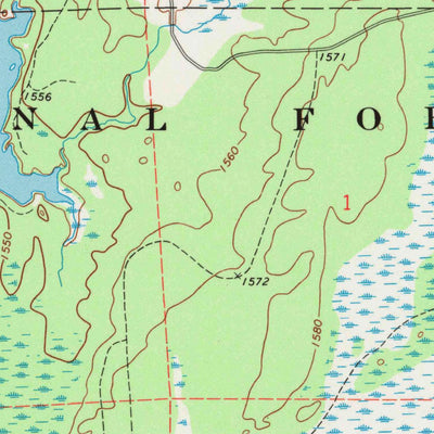 United States Geological Survey Pike Lake SW, WI (1971, 24000-Scale) digital map