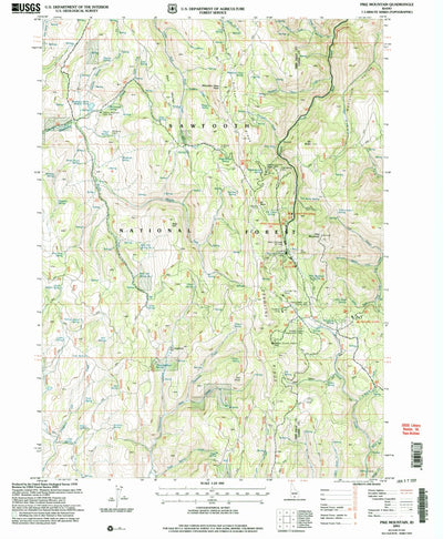 United States Geological Survey Pike Mountain, ID (2001, 24000-Scale) digital map
