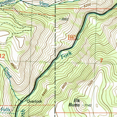 United States Geological Survey Pike Mountain, ID (2001, 24000-Scale) digital map