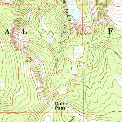 United States Geological Survey Pikes Peak, MT (1971, 24000-Scale) digital map