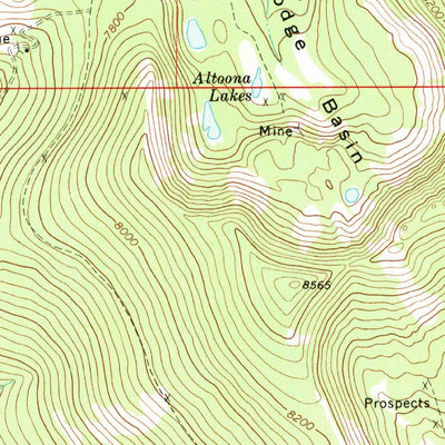 United States Geological Survey Pikes Peak, MT (1971, 24000-Scale) digital map