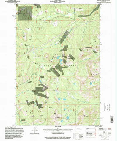 United States Geological Survey Pikes Peak, MT (1996, 24000-Scale) digital map