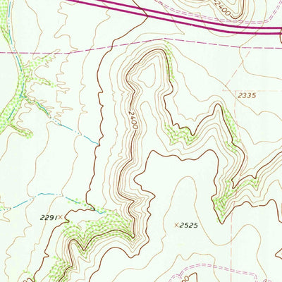 United States Geological Survey Pikes Peak, TX (1967, 24000-Scale) digital map