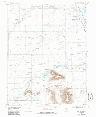 United States Geological Survey Pikes Stockade, CO (1968, 24000-Scale) digital map