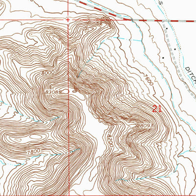 United States Geological Survey Pikes Stockade, CO (1968, 24000-Scale) digital map