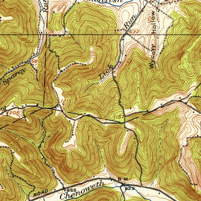 United States Geological Survey Piketon, OH (1915, 62500-Scale) digital map
