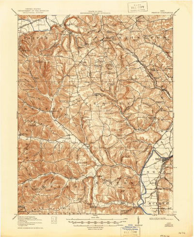 United States Geological Survey Piketon, OH (1917, 62500-Scale) digital map