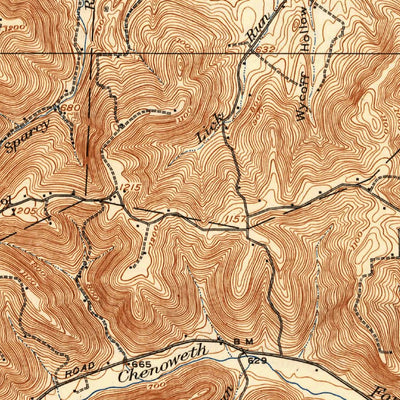 United States Geological Survey Piketon, OH (1917, 62500-Scale) digital map