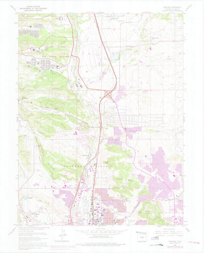 United States Geological Survey Pikeview, CO (1961, 24000-Scale) digital map