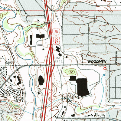 United States Geological Survey Pikeview, CO (1986, 24000-Scale) digital map