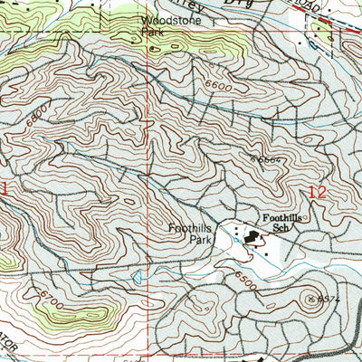 United States Geological Survey Pikeview, CO (1986, 24000-Scale) digital map