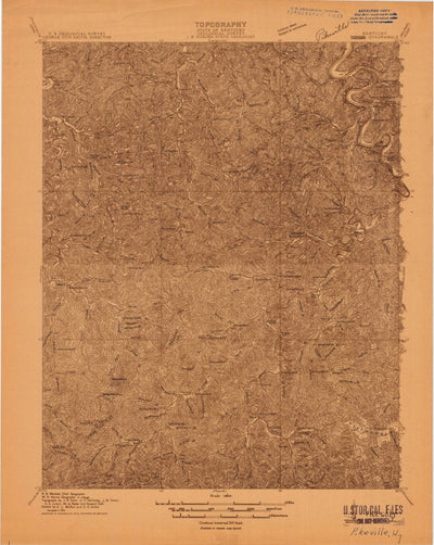 United States Geological Survey Pikeville, KY (1914, 48000-Scale) digital map
