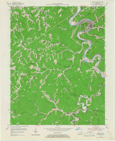 United States Geological Survey Pikeville, KY (1954, 24000-Scale) digital map