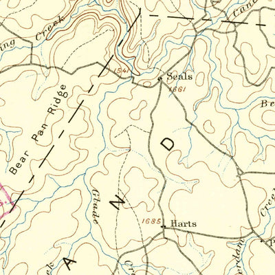 United States Geological Survey Pikeville, TN (1892, 125000-Scale) digital map