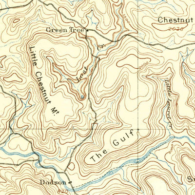 United States Geological Survey Pikeville, TN (1892, 125000-Scale) digital map