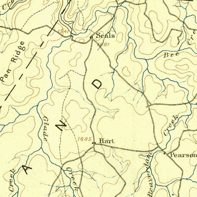 United States Geological Survey Pikeville, TN (1895, 125000-Scale) digital map