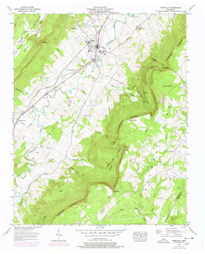 United States Geological Survey Pikeville, TN (1956, 24000-Scale) digital map