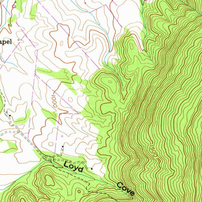 United States Geological Survey Pikeville, TN (1956, 24000-Scale) digital map
