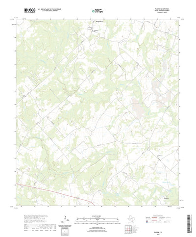 United States Geological Survey Pilgrim, TX (2022, 24000-Scale) digital map