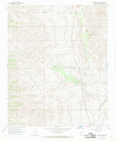 United States Geological Survey Pilgrim Wash, AZ (1967, 24000-Scale) digital map