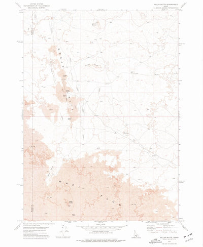 United States Geological Survey Pillar Butte, ID (1972, 24000-Scale) digital map
