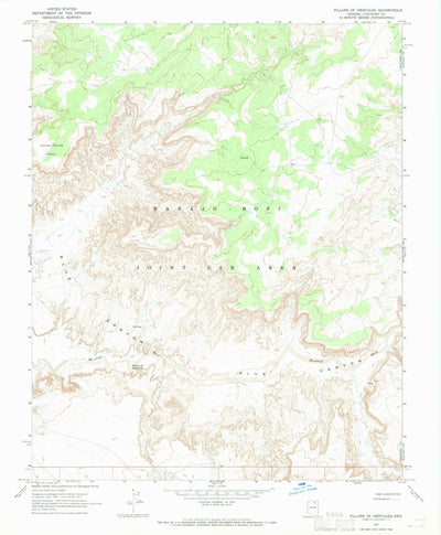 United States Geological Survey Pillars Of Hercules, AZ (1967, 24000-Scale) digital map