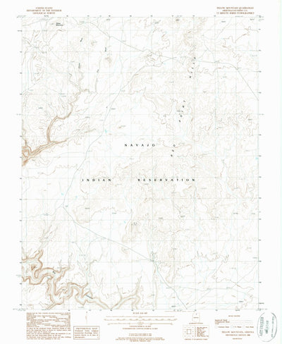 United States Geological Survey Pillow Mountain, AZ (1988, 24000-Scale) digital map