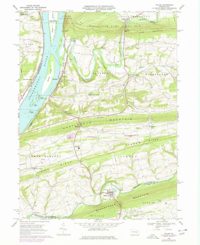 United States Geological Survey Pillow, PA (1969, 24000-Scale) digital map