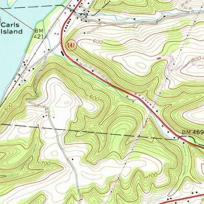 United States Geological Survey Pillow, PA (1969, 24000-Scale) digital map