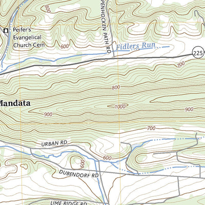 United States Geological Survey Pillow, PA (2023, 24000-Scale) digital map
